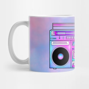 Totally Sweet Retro Cotton Candy Boombox Mug